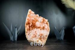 10 Lb Pink Amethyst Geode, Self-Standing Rare Natural Rose Amethyst