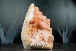 10 Lb Pink Amethyst Geode, Self-Standing Rare Natural Rose Amethyst