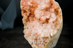 10 Lb Pink Amethyst Geode, Self-Standing Rare Natural Rose Amethyst