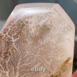 114g Rare Dendrite Pink Rose Quartz Crystal Inclusion Mineral Healing Specimen