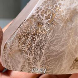 114g Rare Dendrite Pink Rose Quartz Crystal Inclusion Mineral Healing Specimen