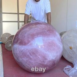 1391LB Huge Rare Natural Rose Quartz Crystal Sphere Reiki Healing