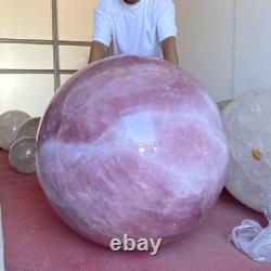 1391LB Huge Rare Natural Rose Quartz Crystal Sphere Reiki Healing