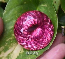 162.00Ct Natural Rare Pink Padparadscha Sapphire Ceylon Round Cut Gemstone AAAA