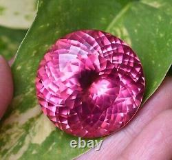 162.00Ct Natural Rare Pink Padparadscha Sapphire Ceylon Round Cut Gemstone AAAA