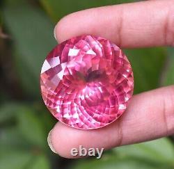 162.00Ct Natural Rare Pink Padparadscha Sapphire Round Cut Gemstone From Ceylon