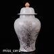 16.1 Rare Qing Dynasty Porcelain Mark Famille Rose Snow Scene Character Jar Pot
