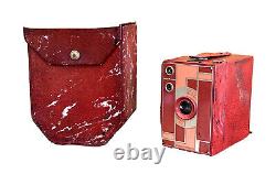 1930 Kodak Teague Rose Pink Beau Brownie 2A Camera Box Design Art Deco Case Rare