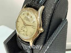 1950 ROLEX 8560 OYSTER PERPETUAL Chronometer 18K Rose Gold 34mm Cal. 700! RARE