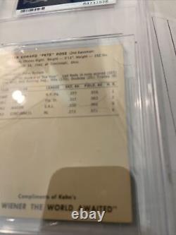 1964 Kahn's Weiners Pete Rose PSA 1 Rare Graded