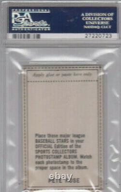 1969 MLB Photostamps PETE ROSE Hand Cut PSA 10 Gem Mint SUPER RARE CARD