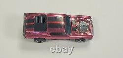1971 Hot Wheels Redlines BOSS HOSS Watermelon Rose over Chrome! Rare & HTF Car