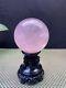 1.8lb Rare Natural Pink Rose Quartz Sphere Crystal Ball Mineral Specimen Gift