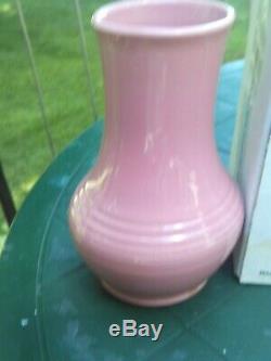 1 Rare Retired ROSE Fiesta ROYALTY Fiestaware Vase Perfect! IN BOX