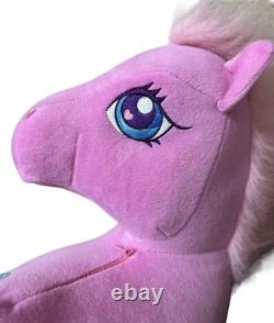 2007 My Little Pony MLP Jumbo 22 Inch Pinkie Pie Horse Plush With Zipper Rare HTF