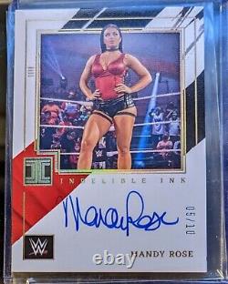 2022 Panini WWE Impeccable MANDY ROSE Indelible Ink ON-CARD AUTOGRAPH 05/10 RARE