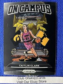 2024 #OC-CC Panini-Caitlin Clark Collection On Campus Rare Pink Prizm SSP