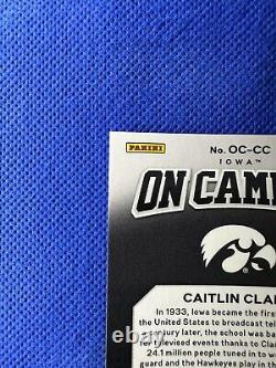 2024 #OC-CC Panini-Caitlin Clark Collection On Campus Rare Pink Prizm SSP