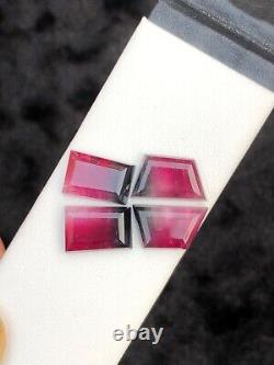 25.05 Rare Hot Pink and Blackish Tourmaline Rose cut from Afghanistan