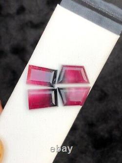 25.05 Rare Hot Pink and Blackish Tourmaline Rose cut from Afghanistan