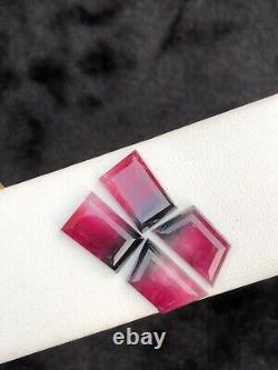 25.05 Rare Hot Pink and Blackish Tourmaline Rose cut from Afghanistan