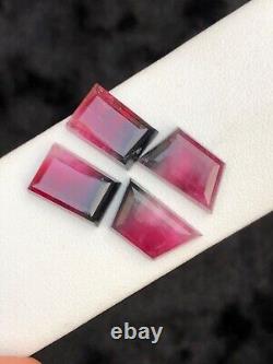 25.05 Rare Hot Pink and Blackish Tourmaline Rose cut from Afghanistan