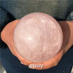 2.16LB Natural Rare High Quality Pink Rose Quartz Crystal Sphere Healing Ball