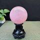 2.6lb Rare Natural Pink Rose Quartz Sphere Crystal Ball Mineral Specimen Gift