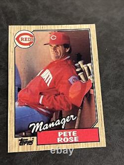 #393 Topps Pete Rose Manager Rare Error Card! Free Shipping