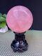 3.2lb Rare Natural Pink Rose Quartz Sphere Crystal Ball Mineral Specimen Gift