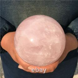 3.39LB Natural Rare High Quality Pink Rose Quartz Crystal Sphere Healing Ball
