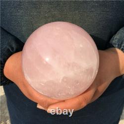 3.39LB Natural Rare High Quality Pink Rose Quartz Crystal Sphere Healing Ball