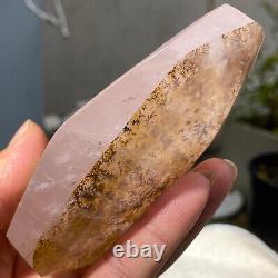 400g Rare Dendrite Pink Rose Quartz Crystal Inclusion Mineral Healing Specimen