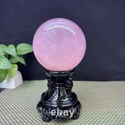 4LB Rare Natural PINK ROSE Quartz sphere Crystal ball Mineral Specimen gift