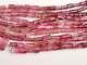 4-10mm Rare Pink Tourmaline Faceted Pipe Beads, Natural Pink Tourmaline Fancy