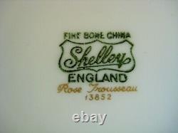 4 Vintage Shelley Side Plates Rose Trousseau Pattern Rare