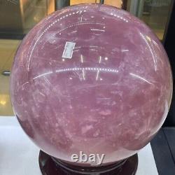 50.6LB TOP Natural Rare Rose Pink Quartz Sphere Crystal Ball Healing