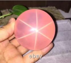 50mm Top! Rare Natural Star Rose Pink Mozambique powder crystal ball AAAAAAAAA