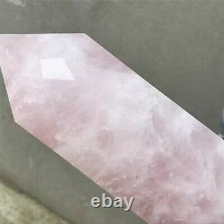 5220g Natural Pink Rose quartz obelisk rare powder crystal wand point healing