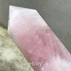 5230g Natural Pink Rose quartz obelisk rare powder crystal wand point healing