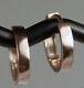 5/8 Solid 14k Pink Rose Gold 14mm Huggies Hoop Earring Italy 1.5g Rare Beauty