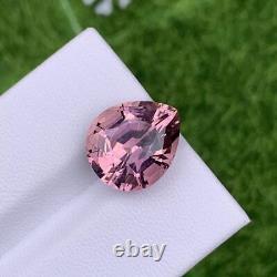 6.02 CT Wonderful Rare 100% Natural Metallic Rose Pink Tourmaline -Gorgeous Pear