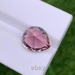 6.02 CT Wonderful Rare 100% Natural Metallic Rose Pink Tourmaline -Gorgeous Pear