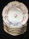 (6) Haviland Schleiger 87c 6.125 Cereal Bowls Pink Roses & Double-gold- Rare