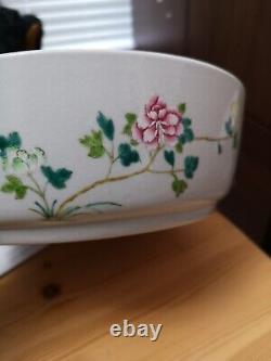 A Rare Chinese Famille Rose Porcelain Brush Washer! Qianlong Mark Probably later