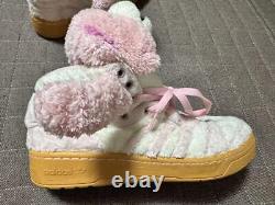 Adidas Jeremy Scott Bear Sneakers Shoes Pink US 9 Used Rare