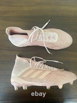 Adidas Mens Rare Predator 18.1 FG Pink Rose Gold Soccer Cleats Shoes