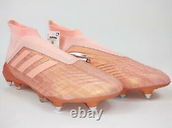 Adidas Mens Rare Predator 18+ SG DB2046 Pink Rose Gold Soccer Cleats Shoes