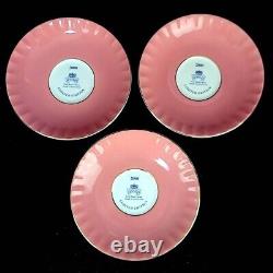 Ainsley Cabbage Rose Three Cups And Saucers Oban Shape Rare Limited Edition 2000