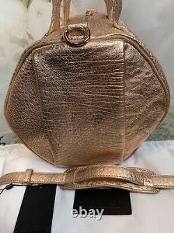 Alexander Wang Large Rocco Leather Satchel Bag Rose Gold Rare NWTS MSRP $1195